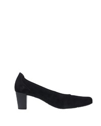 schwarze Wildleder Pumps von Gabor