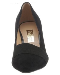 schwarze Wildleder Pumps von Gabor