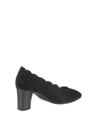 schwarze Wildleder Pumps von Gabor