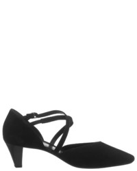 schwarze Wildleder Pumps von Gabor