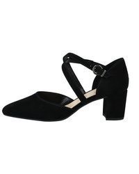 schwarze Wildleder Pumps von Gabor