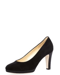 schwarze Wildleder Pumps von Gabor