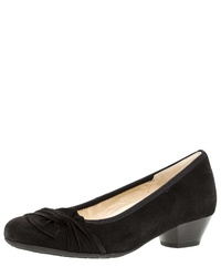 schwarze Wildleder Pumps von Gabor