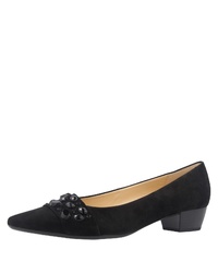 schwarze Wildleder Pumps von Gabor