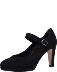 schwarze Wildleder Pumps von Gabor