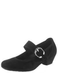 schwarze Wildleder Pumps von Gabor