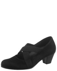 schwarze Wildleder Pumps von Gabor