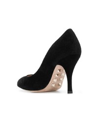 schwarze Wildleder Pumps von Valentino