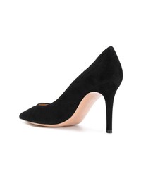 schwarze Wildleder Pumps von Gianvito Rossi