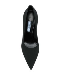 schwarze Wildleder Pumps von Prada