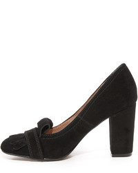 schwarze Wildleder Pumps von Steven