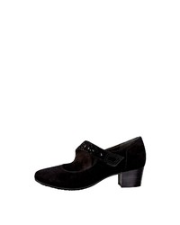 schwarze Wildleder Pumps von Jana