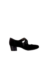 schwarze Wildleder Pumps von Jana