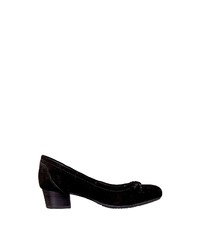 schwarze Wildleder Pumps von Jana