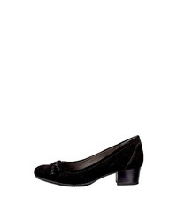 schwarze Wildleder Pumps von Jana