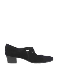 schwarze Wildleder Pumps von Jana