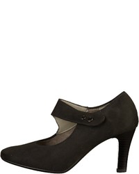 schwarze Wildleder Pumps von Jenny