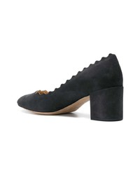 schwarze Wildleder Pumps von Chloé