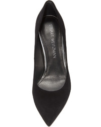 schwarze Wildleder Pumps von Stuart Weitzman