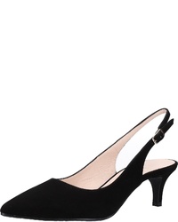 schwarze Wildleder Pumps von Lodi