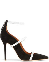 schwarze Wildleder Pumps von Malone Souliers