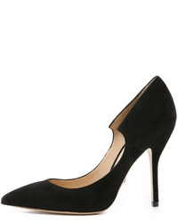 schwarze Wildleder Pumps von Paul Andrew