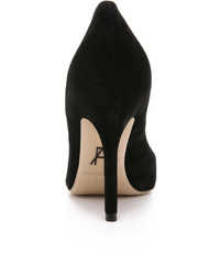 schwarze Wildleder Pumps von Paul Andrew