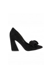 schwarze Wildleder Pumps von Nine West