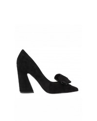 schwarze Wildleder Pumps von Nine West