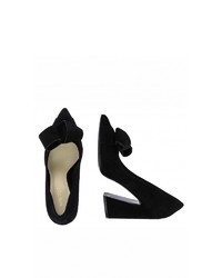 schwarze Wildleder Pumps von Nine West