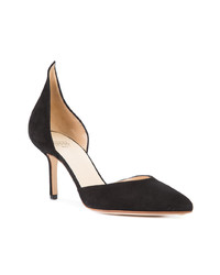 schwarze Wildleder Pumps von Francesco Russo