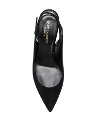 schwarze Wildleder Pumps von Saint Laurent