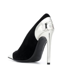 schwarze Wildleder Pumps von Balmain