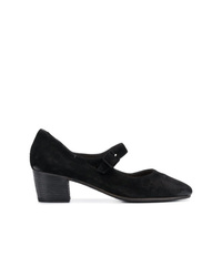 schwarze Wildleder Pumps von Pantanetti