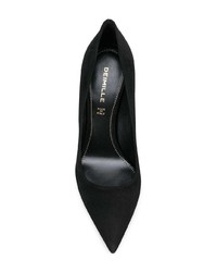 schwarze Wildleder Pumps von Deimille