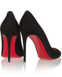 schwarze Wildleder Pumps von Christian Louboutin