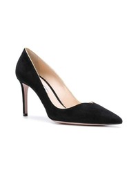 schwarze Wildleder Pumps von Prada