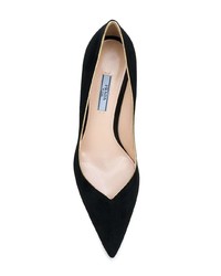 schwarze Wildleder Pumps von Prada