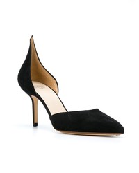 schwarze Wildleder Pumps von Francesco Russo