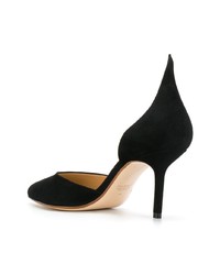 schwarze Wildleder Pumps von Francesco Russo