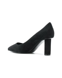 schwarze Wildleder Pumps von Salvatore Ferragamo