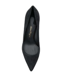 schwarze Wildleder Pumps von Salvatore Ferragamo