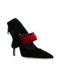 schwarze Wildleder Pumps von Fausto Puglisi