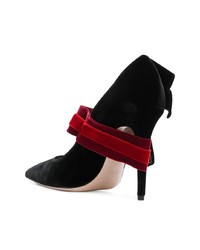 schwarze Wildleder Pumps von Fausto Puglisi