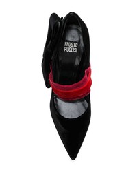 schwarze Wildleder Pumps von Fausto Puglisi