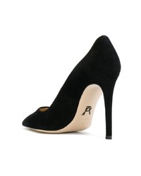 schwarze Wildleder Pumps von Paul Andrew