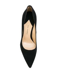 schwarze Wildleder Pumps von Paul Andrew