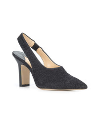 schwarze Wildleder Pumps von Paul Andrew