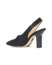 schwarze Wildleder Pumps von Paul Andrew