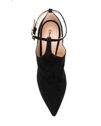 schwarze Wildleder Pumps von Cesare Paciotti